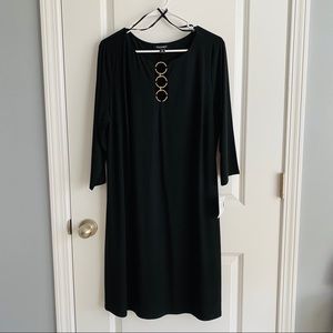 NWT Roz & Ali Black Dress 2X